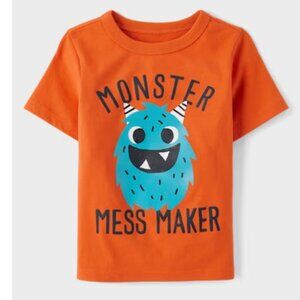 “Monster Mess Maker” Graphic Tee‎ – Orange (Boys 3T) BRAND-NEW!